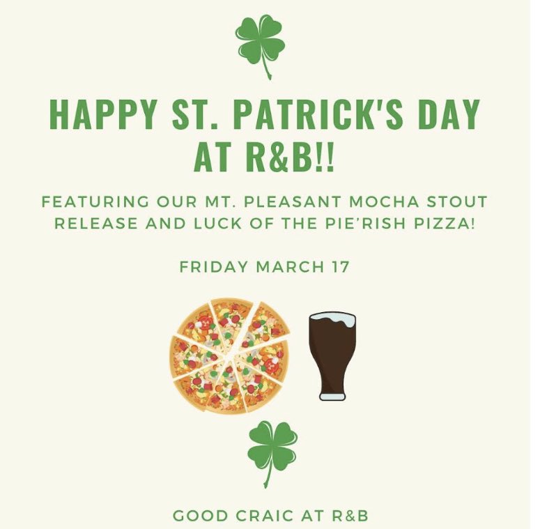 Luck of the Pie’Rish!!?? It’s coming. #CraftBeer #Vancouver