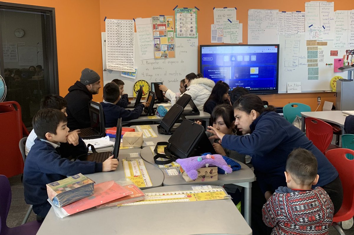 lagosherlock's tweet image. March Family Engagement Day was a hit! Thanks to our district coaches, Camille Salas and Sandra Nevárez, for teaching our families how to utilize iReady resources at home. More thanks to Linda Parsinen for assisting with Breakout Edu challenges! @D99Cicero
