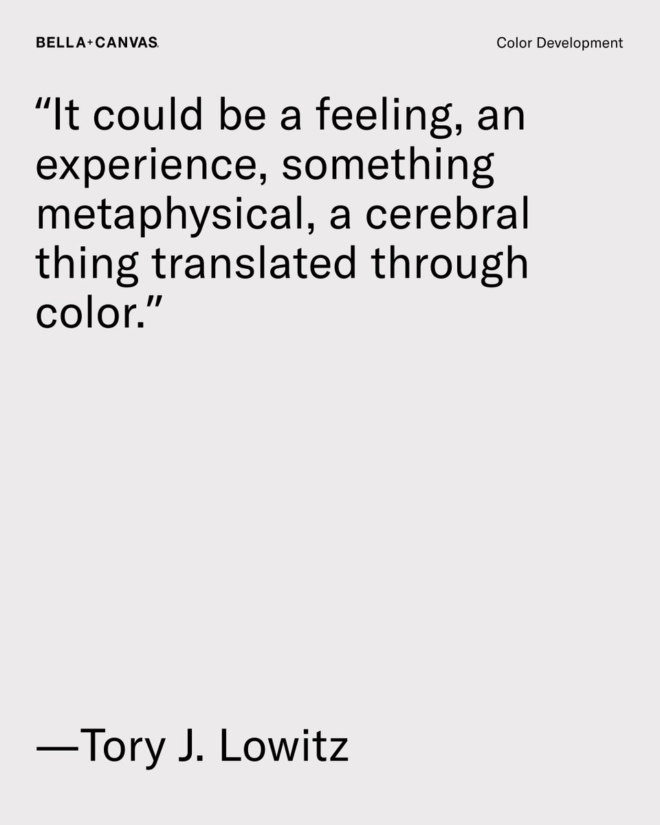 Inspiration for a color doesn't need to come from a color. Learn more about our color development —&gt; bellacanvas.com/color-story