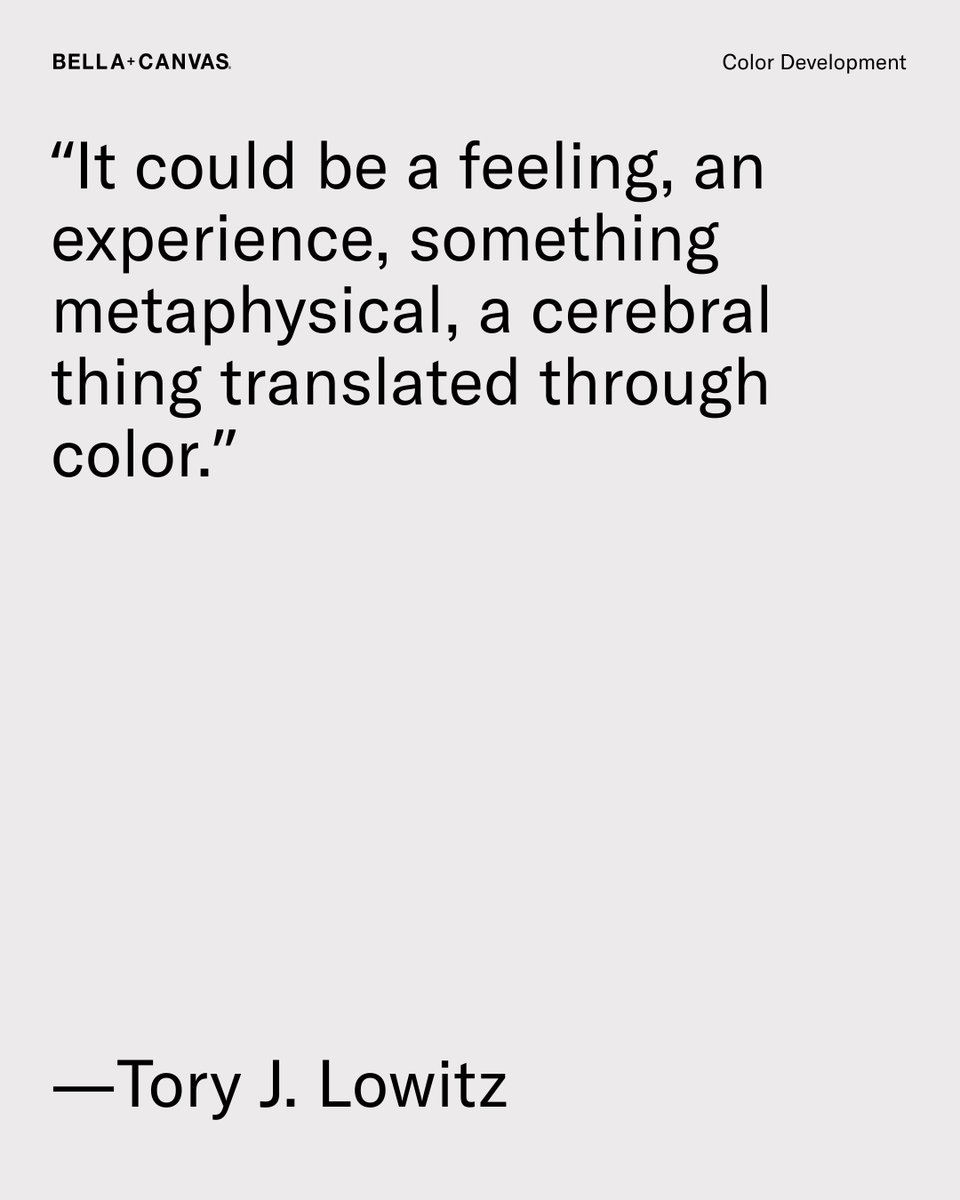 Inspiration for a color doesn't need to come from a color. Learn more about our color development —> bellacanvas.com/color-story