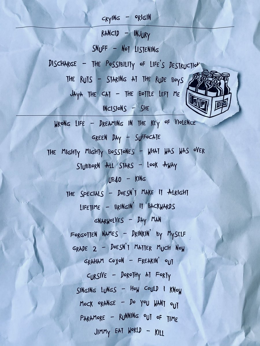 TheRipRadio's tweet photo. Hope you all enjoyed tonight’s show.  I just saw @fuckedup kill it in Manchester! 

Stream will be up tomorrow.

🔥☠️🔥 https://t.co/3EtJ5a61KC