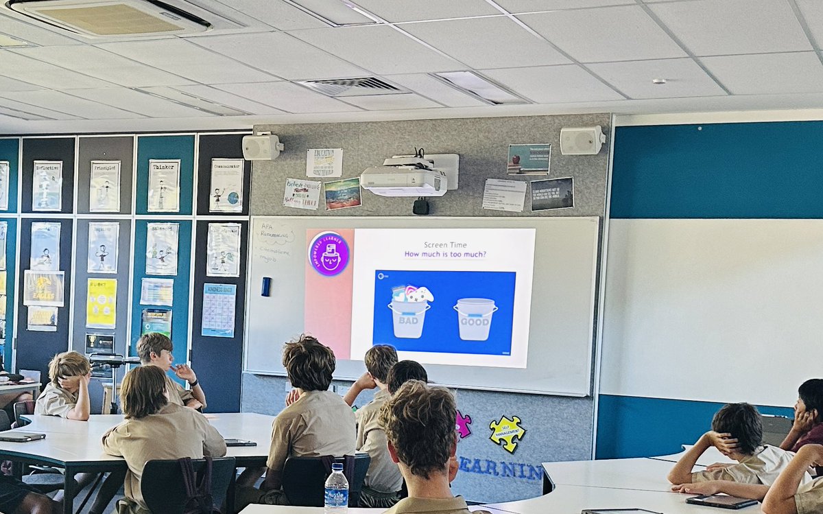 reniemck's tweet image. Empowering Middle School students to discuss the importance of balance and developing agency when it comes to screen time.  Learning that not all screen time is equal #ipaded #edtech #iste #WATechTalk #scotchcollegewa