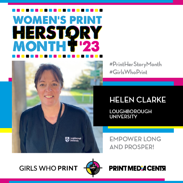GirlsWhoPrint's tweet photo. #PrintHERStoryMonth 2023: Meet Helen Clarke

I am building something that will outlive me, that will protect our team, and help it to remain stable and successful after I’ve moved on.

Read more: https://t.co/hiIQ7Hwmzz

#girlswhoprint #womenshistorymonth https://t.co/cWvstYrn1N