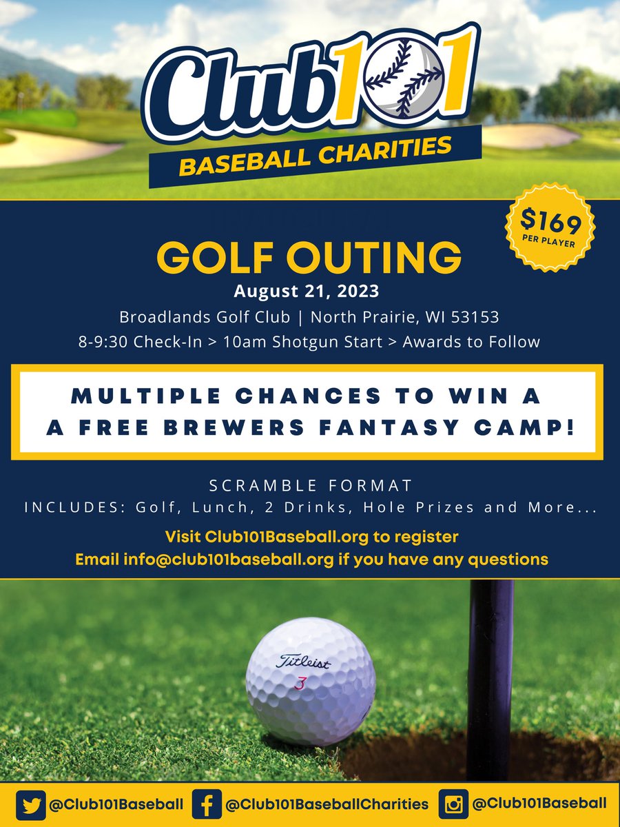 Club 101 Baseball Charities tweet media