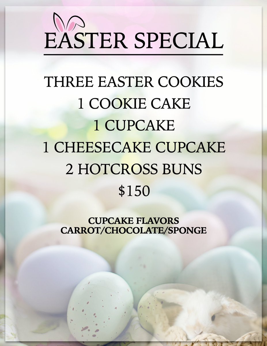 cravinstt's tweet photo. 🐣No need to hunt for Easter goodies, because we have the perfect selection for you 🫵🏾
.
.
🐰Open for orders from now til the 5th April✨
.
.
Dm to order now‼️ https://t.co/v5O3K8xakV