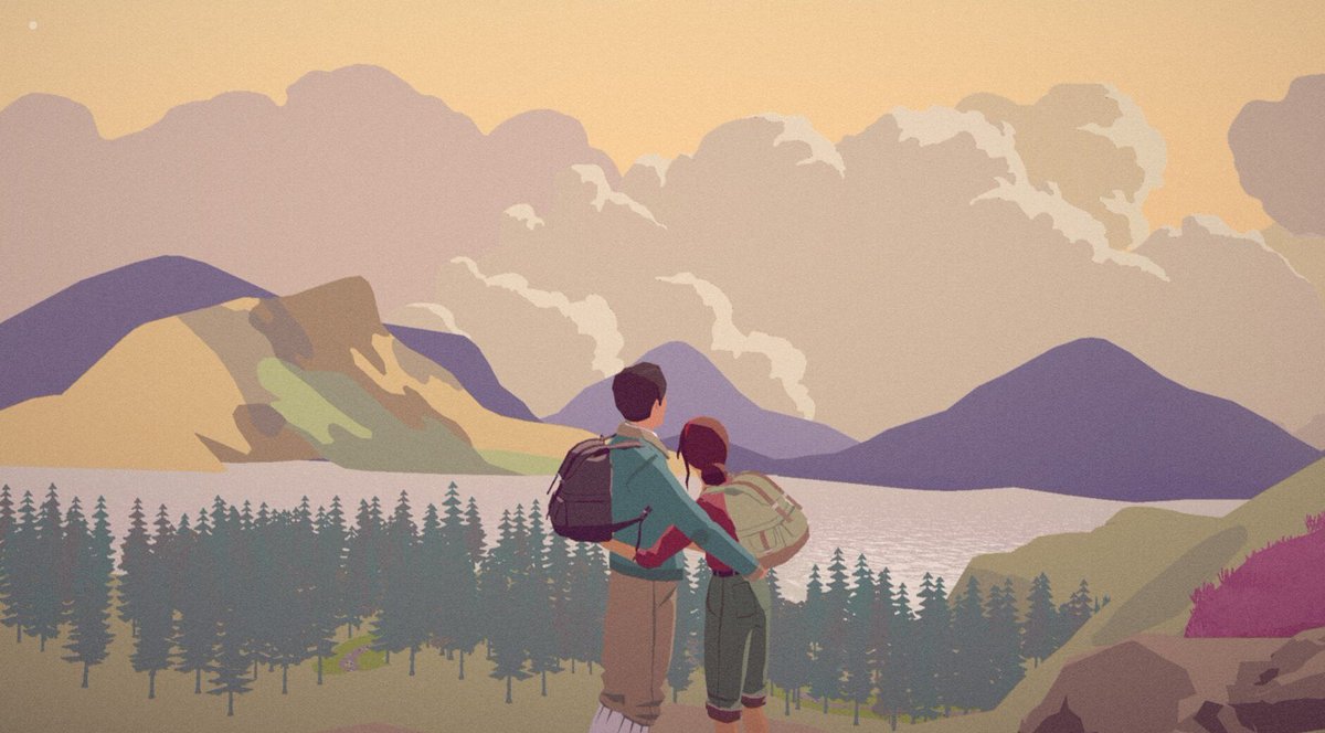 mtaydinn's tweet photo. @11bitstudios @AMDGaming Amidst the mountains, two lovers stand,
Entranced by the scene, before them so grand,
As they gaze up at the clouds and peaks,
Their spirits soar, and their hearts speak.
South of the Circle #heartbit https://t.co/jNivJSnGph