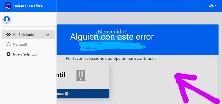 anielsk714's tweet photo. Hoy al ingresar al sistema Saren en linea me apareció así!!! No está la opción de registro Principal 😭😓 Alguien más así? @mccoam https://t.co/xu95pPNy67