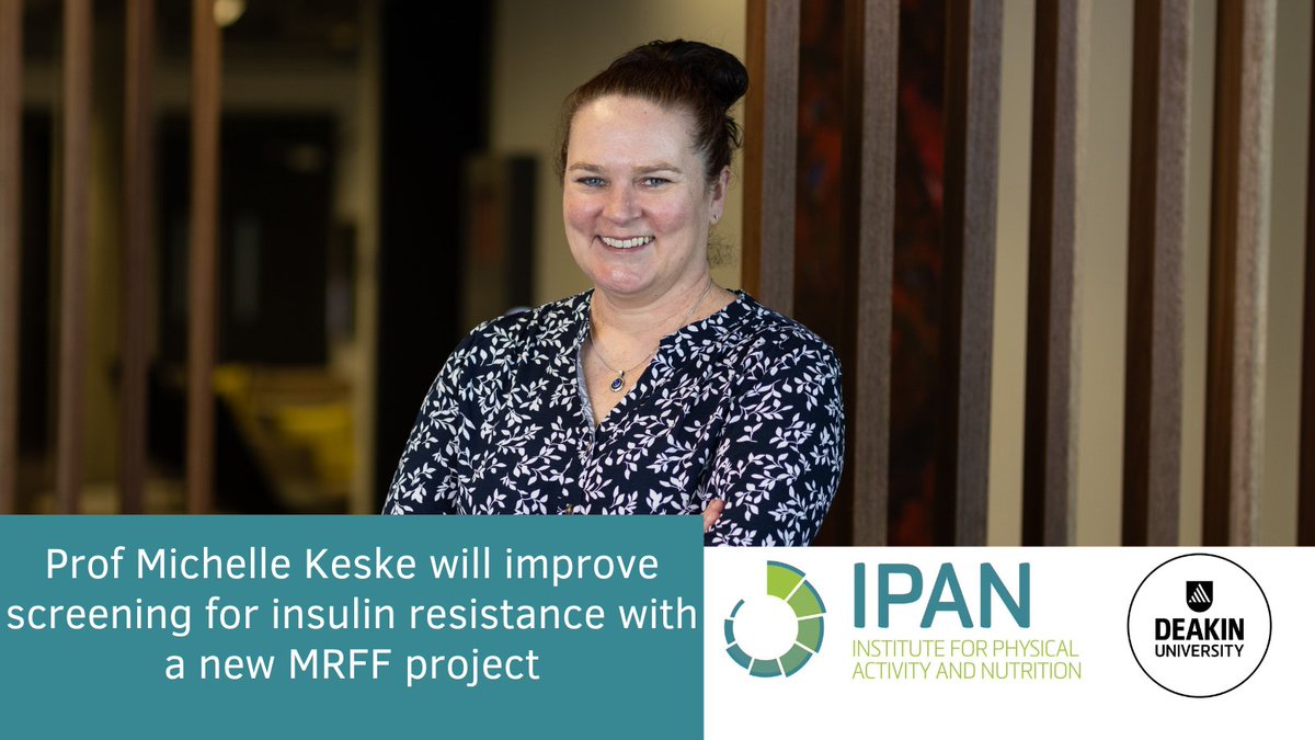 Deakin IPAN (@deakinipan) on Twitter photo An exciting $1.5m <a href="/ausgov/">Australian Government</a> #MRFF project will develop a diagnostic test to detect insulin resistance, helping doctors determine best patient care and prevent chronic diseases like type 2 #diabetes, heart disease and stroke.
Congratulations Prof <a href="/KeskeMichelle/">Michelle Keske</a> and team! An exciting $1.5m <a href="/ausgov/">Australian Government</a> #MRFF project will develop a diagnostic test to detect insulin resistance, helping doctors determine best patient care and prevent chronic diseases like type 2 #diabetes, heart disease and stroke.
Congratulations Prof <a href="/KeskeMichelle/">Michelle Keske</a> and team!