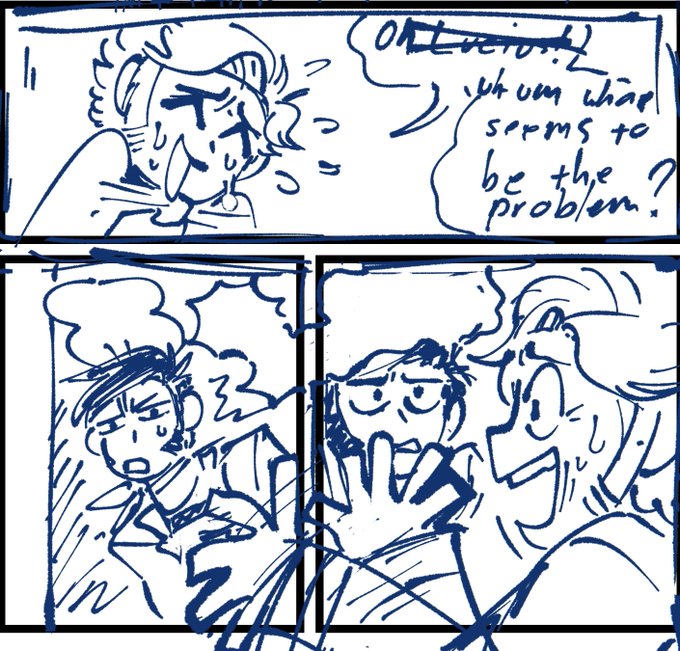 Ok heres some old sketches from a scrapped comic thing tho 