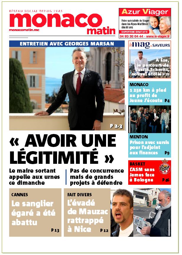 Monaco_Matin's tweet photo. Et voici la Une de Monaco-matin de Jeudi 16 mars 2023 ! Bonne lecture ! https://t.co/ifxsoIKyi0