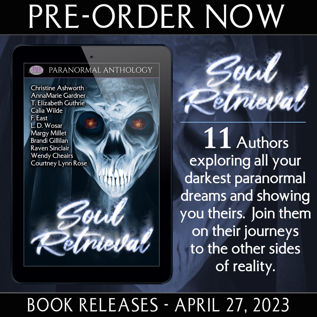 TheBookshelf12's tweet photo. 🔗Pre Order Today🔗

⭐️Releasing April 28th, 2023⭐️
12 Authors exploring all your darkest paranormal dreams and showing you theirs. Join them on their journeys to the other side of reality.

https://t.co/ILSVDQgxgS https://t.co/WAO6OcZEQX