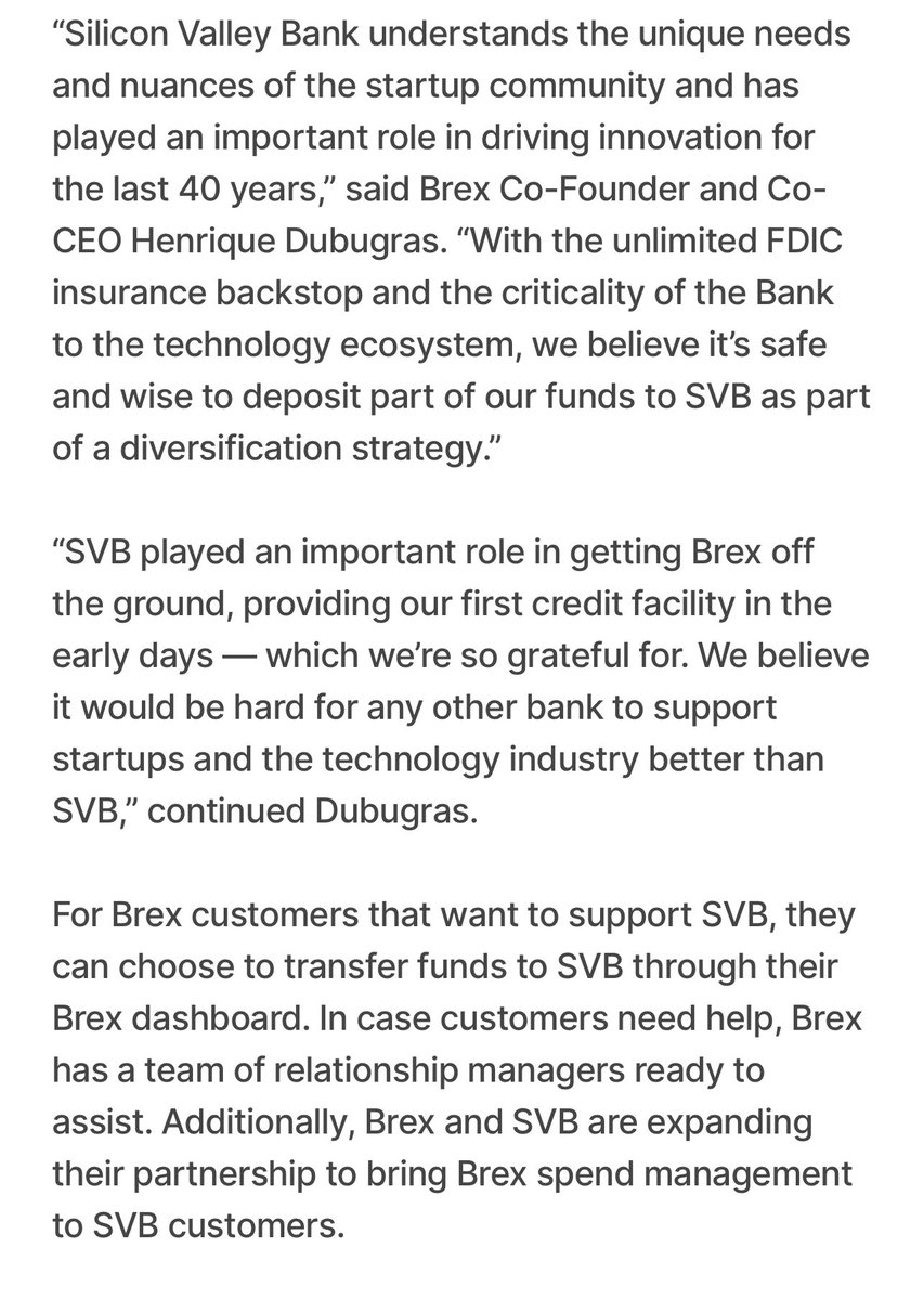 The highest form of community is when folks come together.

The startup ecosystem is something else.

Thank you for the support <a href="/brexHQ/">Brex</a> #svb 🫱🏾‍🫲🏽 #brex

brex.com/journal/press/…
