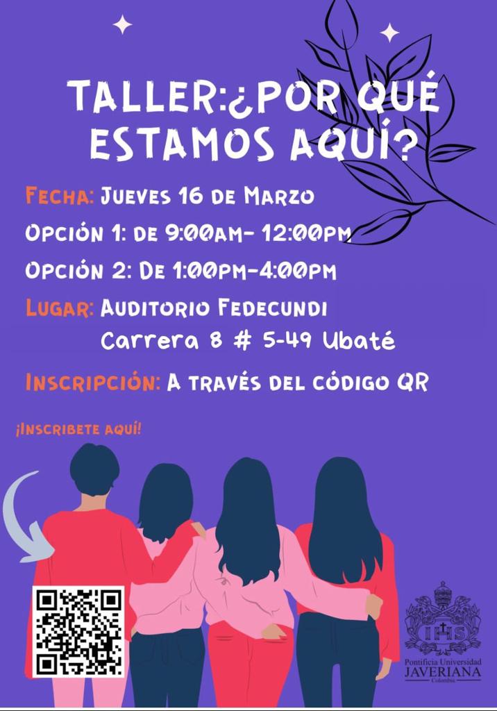 FedecundiC's tweet photo. Taller:¿Porqué estamos aquí?
Fecha: Jueves 16 de marzo opción 1: de 9:00am-12:00pm

Opción 2: de 1:00pm-4:00pm

Lugar: Auditorio Fedecundi carrera 8 # 5-49 ubaté

¡INSCRIBETE AQUI! https://t.co/qpKnetptT7 https://t.co/kiOKa9Naeg