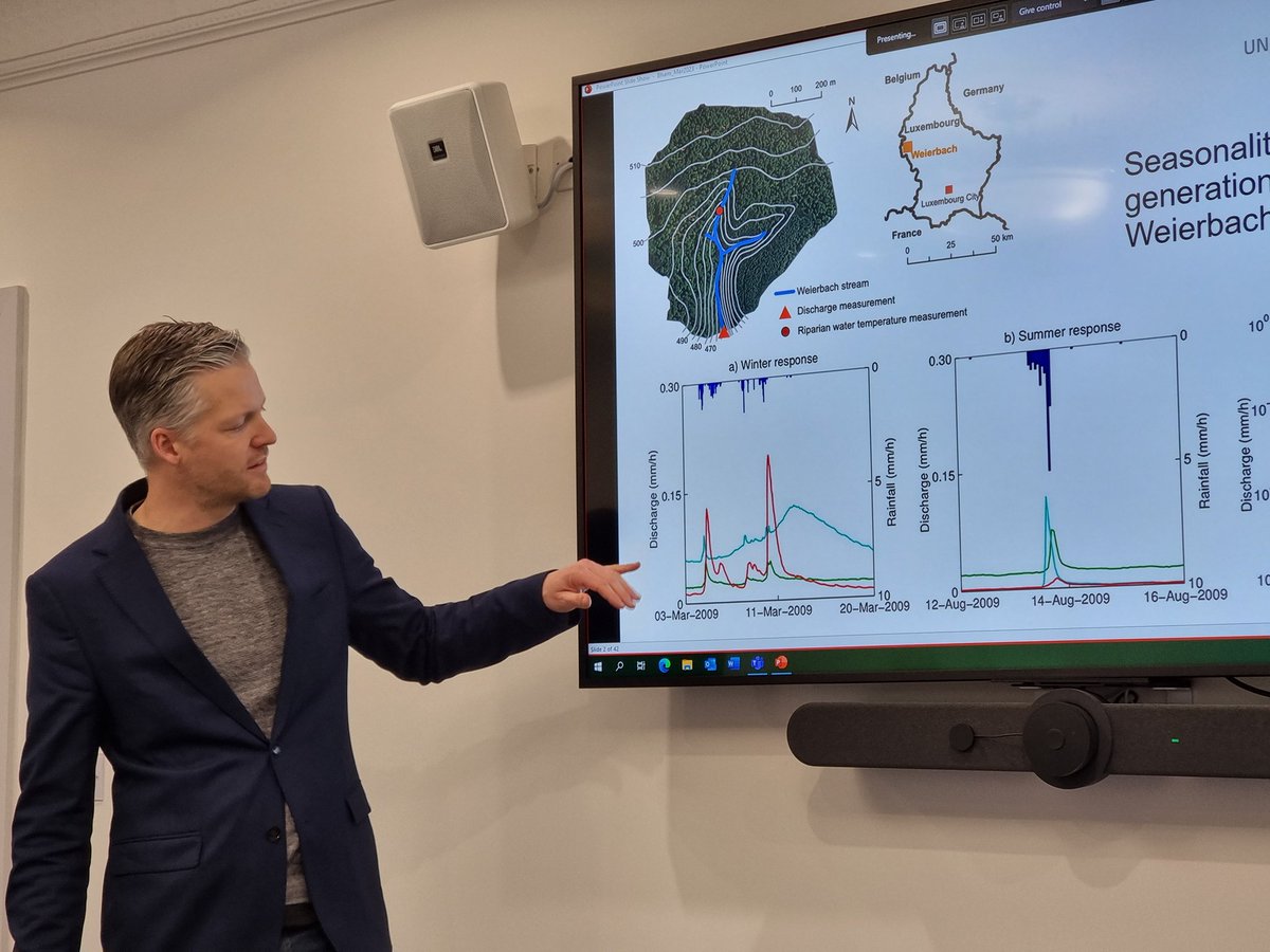 freshwaterflows's tweet photo. Enjoyed hosting @hydrojulian for fantastic seminar on #flow & #transport in #criticalzone - linking #isotopes #runoffgeneration #catchment #hydrology #models #landscapes @bIGIdeas_UoB @LES_UniBham #water #worldwaterday #BISCA https://t.co/jzeQMz73QJ