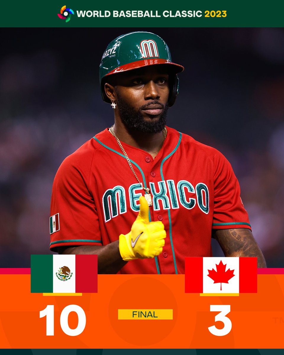 World Baseball Classic on X: Team Mexico punches its ticket to the  #WorldBaseballClassic quarterfinals after defeating Team Canada. 🇲🇽   / X