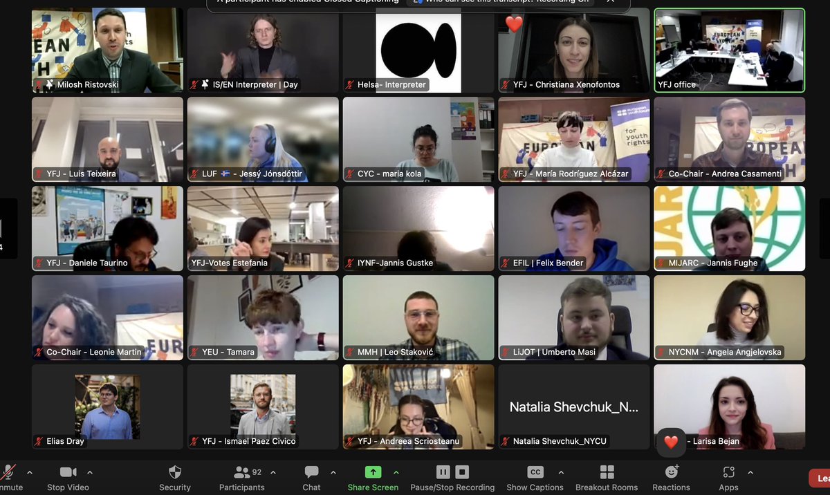 Huge day for the <a href="/Youth_Forum/">European Youth Forum</a> 🥹

During our EX-GA we:
👉  voted our new statutes

👉 ratified our new Secretary General <a href="/milosris/">Milosh Ristovski</a> 👏

p.s. First GA of the new Board ✌️

p.s.1 As our Presidenta <a href="/Maria_Alcaz/">María Rodríguez Alcázar</a> said we are here not to survive, but to thrive 💫

#ForYouthRights 💪