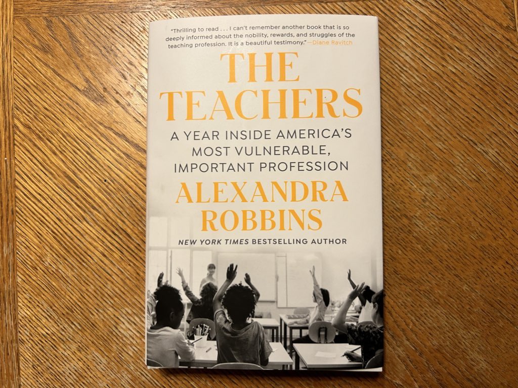 KathrynM101's tweet photo. The first four pages of “The Teachers” are a must-read! @AlexndraRobbins deftly captures the joyful and challenging reality of teaching. Such a powerful overture! I am loving this book as a reader, educator, and principal. #TheTeachers #k12 https://t.co/RZJmUjoQjw