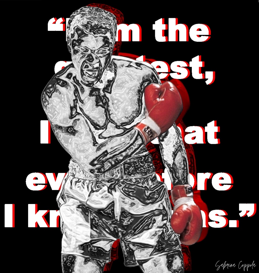 SabrinaC12443's tweet photo. #graphicdesigner #graphicdesign #artwork #chromedesign #glitch #muhammadali https://t.co/3pH7vkezis