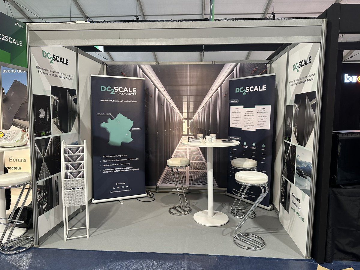 oliviermis's tweet photo. Très bonne journée à l’#ITPartners2023 en compagnie d’une partie de l’équipe @dc2scale. Très content d’avoir pu échanger avec nos clients / partenaires et de futurs prospects :) N’hésitez pas à passer nous faire coucou demain ! https://t.co/VG0oGmwpRX