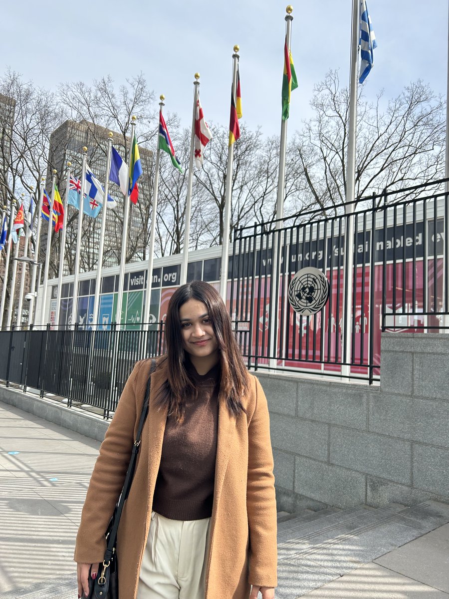 AUInclusiveTech's tweet photo. ITP was proud to sponsor @25_kashvi , a graduate student at @AU_SIS, to travel to serve as a #YouthExpert on inclusive digital rights at the @UN_women conference last weekend. #inclusivetech https://t.co/vDYbamcyvg