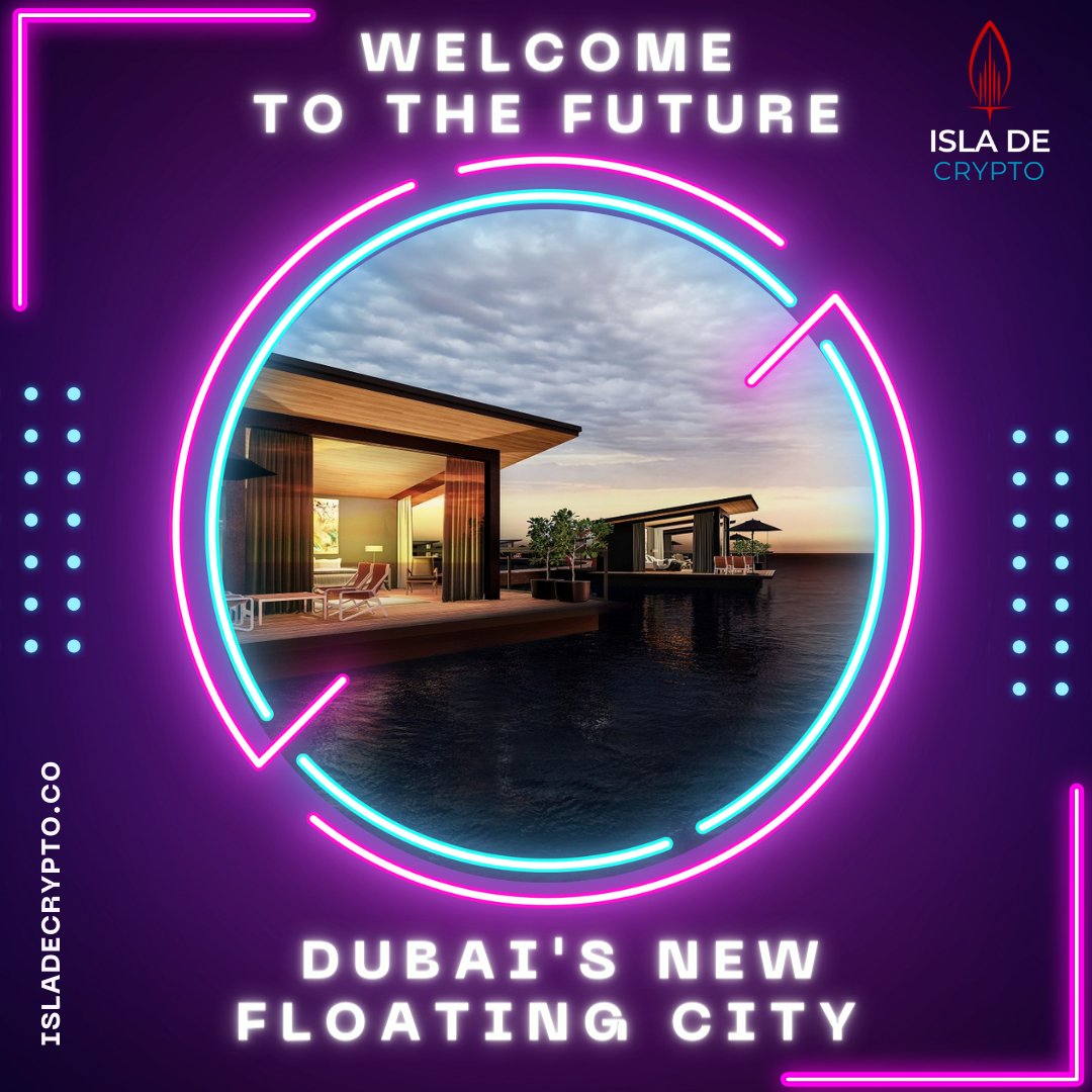 The #future is here! Get ready to #explore the new floating city in #Dubai.