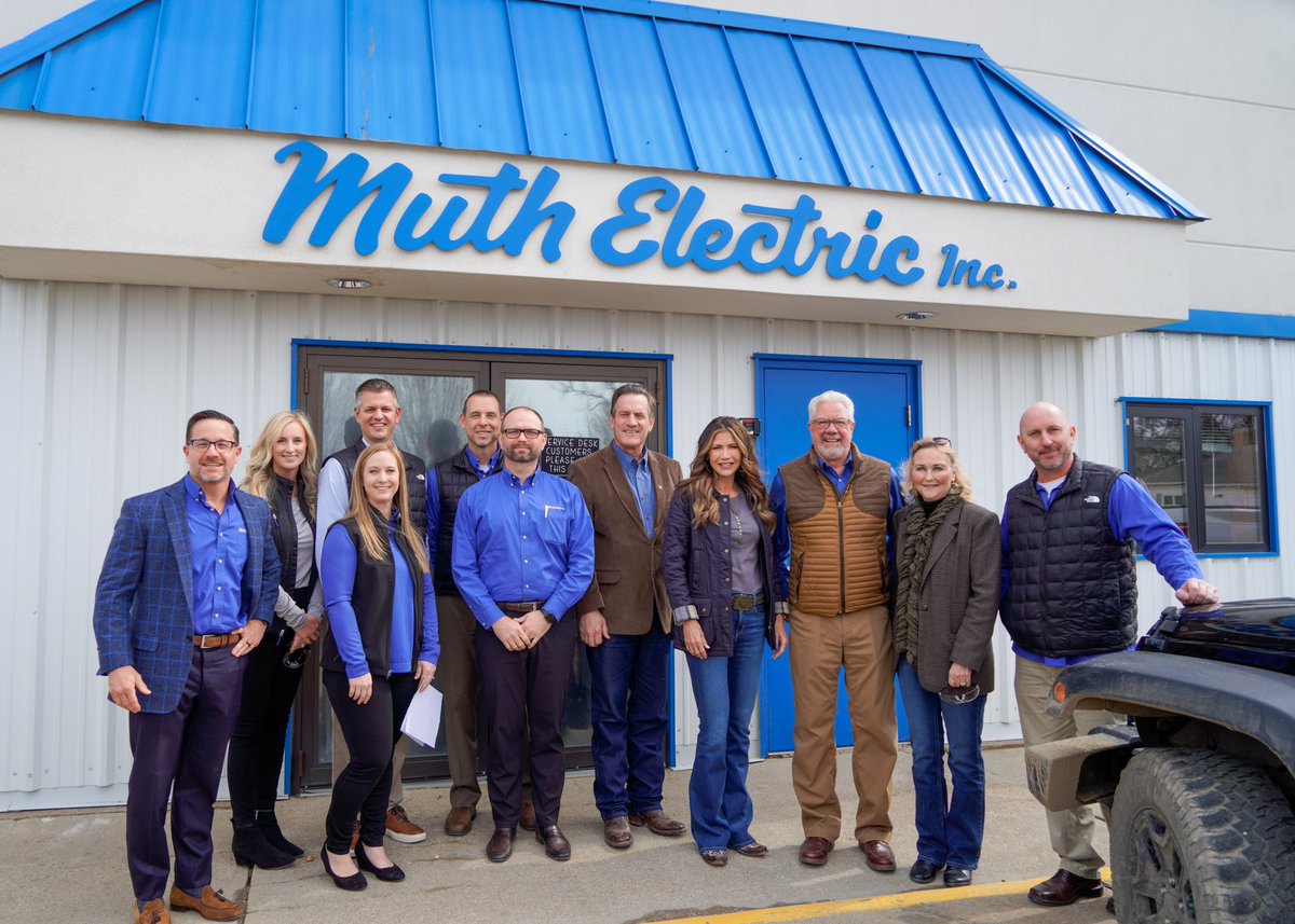 Kristi Noem on Twitter "Muth Electric brings power to thousands of