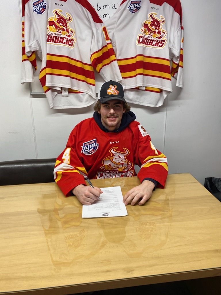 Well-deserved accomplishment for Tyson Endall on signing with his hometown <a href="/Calgary_Canucks/">Calgary Canucks</a>. Tyson AP'd four games with Calgary this season.