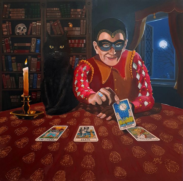 AnthonyMWynne's tweet photo. Art of the Day: "The Life Dealer (2021)". Buy at: https://t.co/2QpXLZ9p12 https://t.co/nrRgAPm5OC