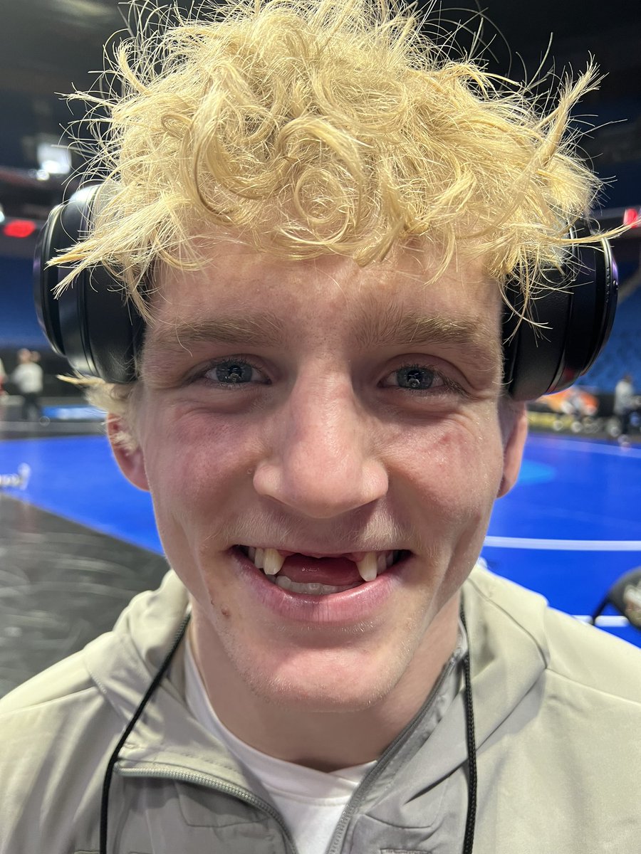 Smile!!!! <a href="/NCAAWrestling/">NCAA Men's Wrestling</a> Championships begin tomorrow at noon ET. Join me on the MatCast on <a href="/ESPNPlus/">ESPN+</a>. <a href="/TerpsWrestling/">Maryland Wrestling</a> <a href="/EthenMiller19/">Ethen Miller</a>
