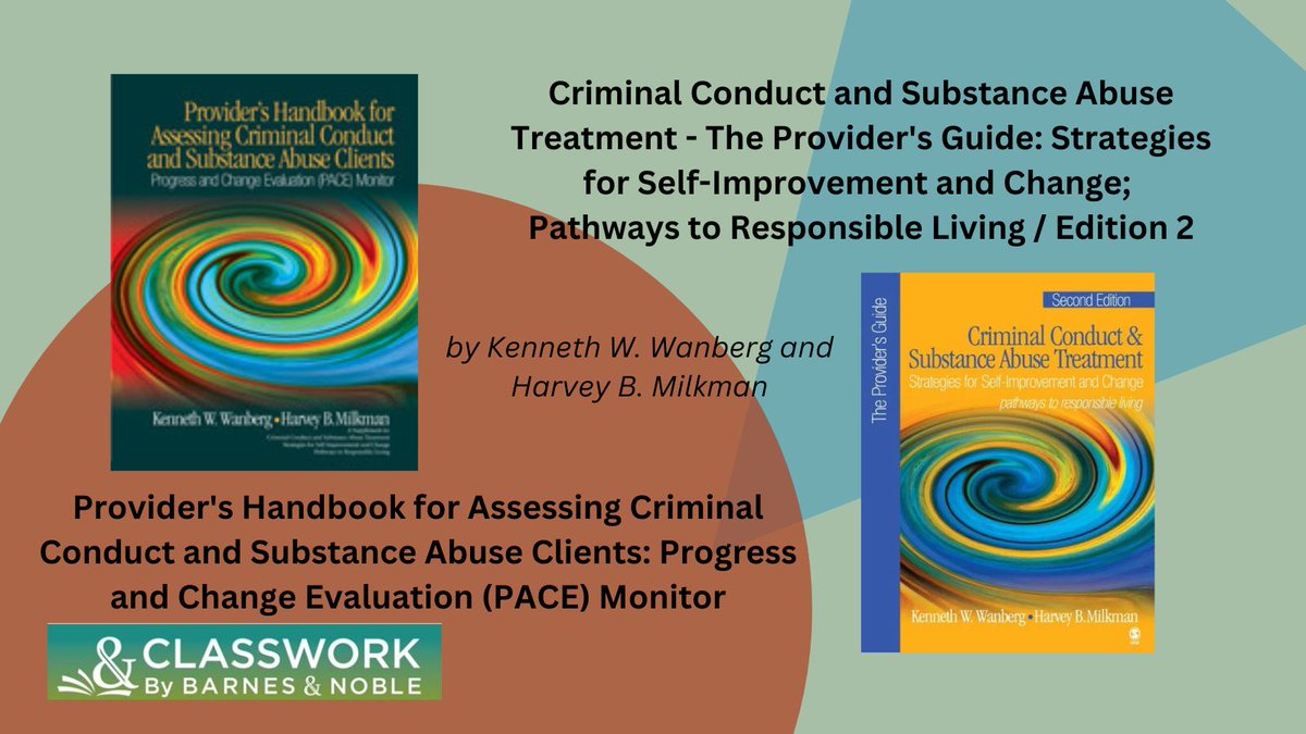 bcarrisonbncom1's tweet image. The tools provided by Kenneth Wanberg and Harvey Milkman "will be highly useful for anyone working with clients with co-occurring issues of substance abuse and criminal conduct."

Contact #YourBNRep or log in to &amp;amp;CLASSWORK to request a quote.

#JusticeSupport