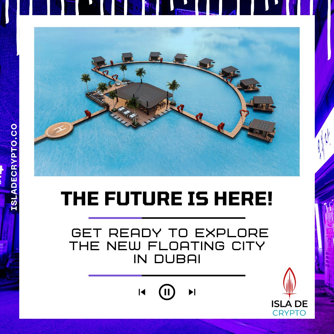 The #future is here! Get ready to explore the #new floating city in #Dubai.