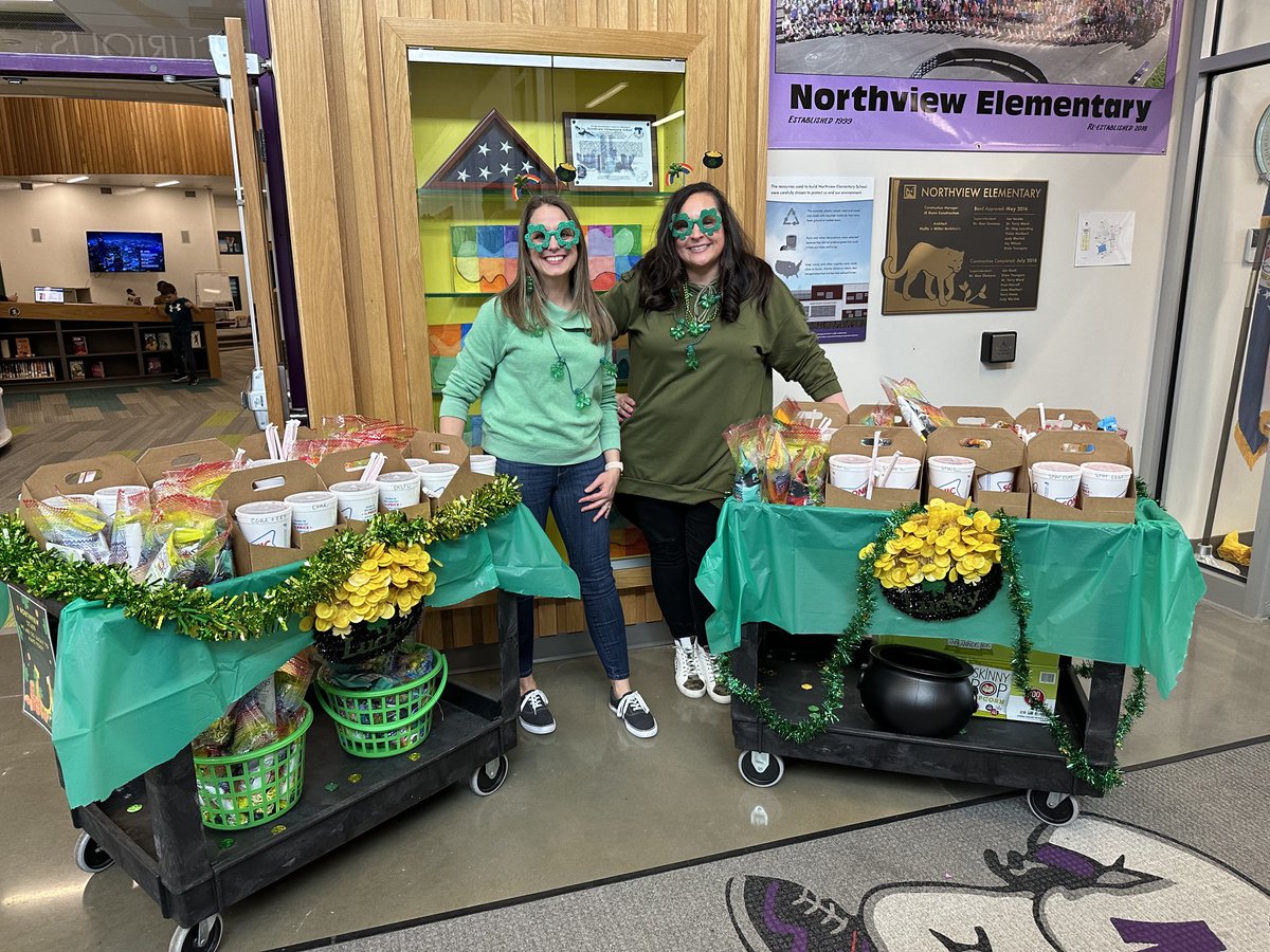 We are SO LUCKY 🍀to have our PTA!! 🍀Thank you to our Northview PTA who treated us this afternoon! 🍀