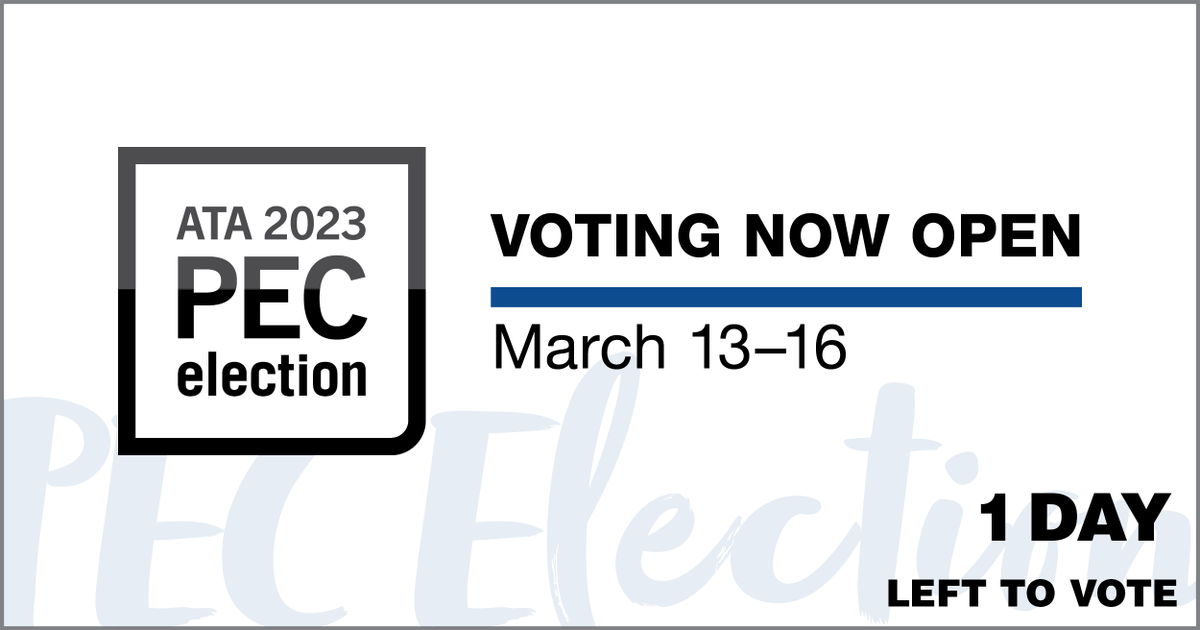 albertateachers's tweet photo. 🗳️ PEC elections for president, vice president and district representative end tomorrow at 5pm. Vote now! 
➡️ https://t.co/RKQ44bmiJa
#abed #2023PECElection https://t.co/D49NuD2bjv