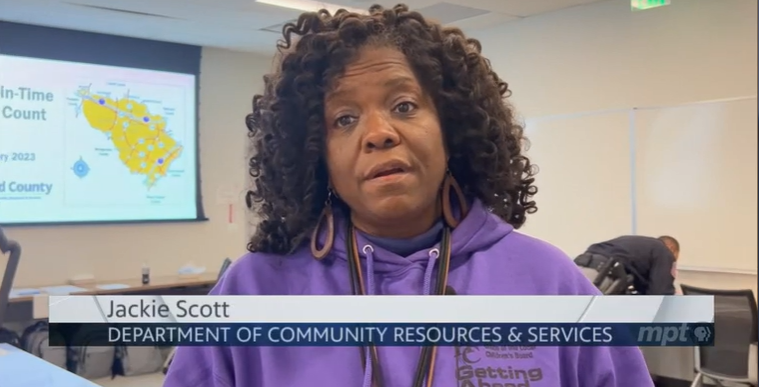 HoCoCommunity's tweet photo. Thank you, @marylandpubtv, for your coverage of our #PointinTimeCount of our homeless population. The story starts at 11:15 on the timeline at https://t.co/BuTa6eHC8t #hococommunity https://t.co/g0cWjH9BEh