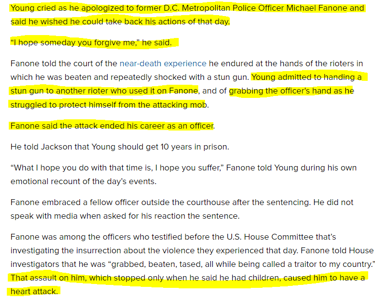 stewbug's tweet photo. @realpfp Kyle Young is a convicted felon that brought his sixteen year-old son to the insurrection to join in the violence and literally pled guilty. His wife says she's married to a political prisoner, not a domestic terrorist. Still using their kids as props.  https://t.co/vNtNiKJ3zB https://t.co/VimBNp0mq3