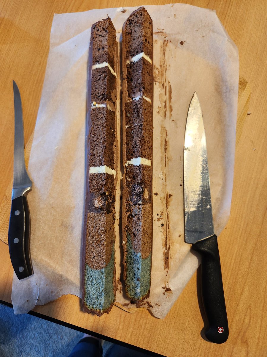 Some of the creations at our <a href="/GeoscienceNZ/">GSNZ</a> Geobake morning tea at <a href="/MasseyUni/">Massey University</a> today for James Hector's birthday. We have trilobite moon cakes, a mineral breccia fudge,  and a lake sediment core, complete with tephra!
