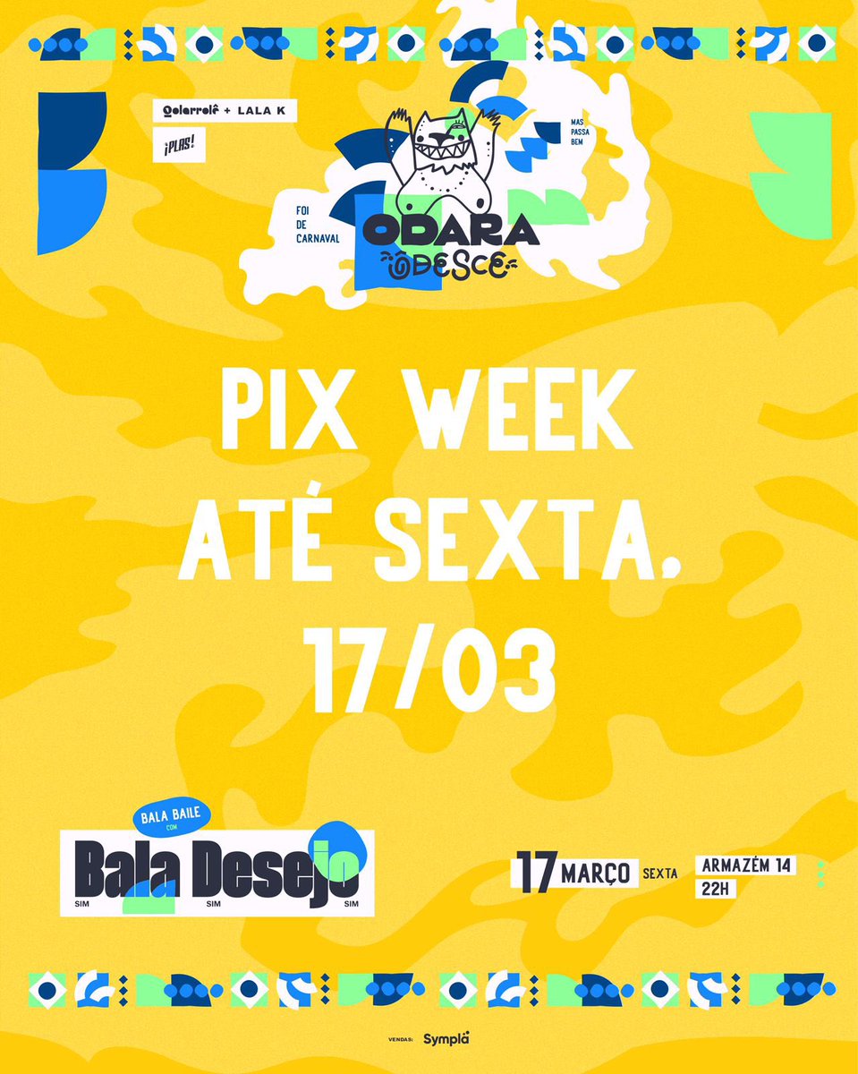 golarrole's tweet photo. PIX WEEK pra ir de bala baile bem tranquilinhe 🤞🏾
ingressos rolando sem taxa pra tu garantir o sextou dessa semana ✨ é só chegar na dm e soltar um 'quero BALA BAILE no pix' que a gente te manda todas as instruções direitinho, sem mistério, jogo rápido. 🫶🏽
#odaraodesce https://t.co/7SBukGZUE0