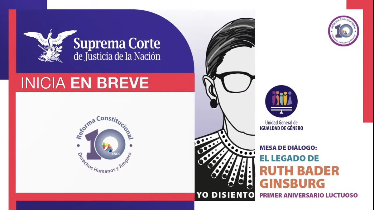 Lourdes_FdezMtz's tweet photo. Un día como hoy nació la Jueza #RuthBader Ginsburg, ejemplo de que con tenacidad y convicción, podemos derribar los muros que impiden la igualdad.💜

A propósito, comparto la Mesa de Diálogo "El legado de Ruth Bader Ginsburg", organizada por la @SCJN 

👉📽️https://t.co/LmlIClJOW1 https://t.co/m9O2CAITBE