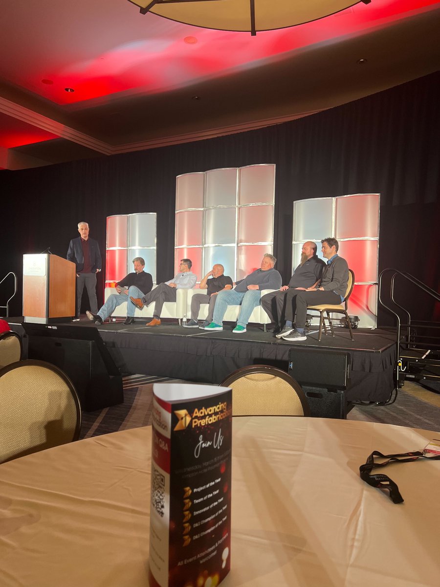 ikeough's tweet photo. So proud to be presenting @HyparAEC on stage at #AdvancingPrefab with our customer @DPRConstruction. Thanks to Ray Boff and the entire DPR prefab team! https://t.co/NqBjNqIva4