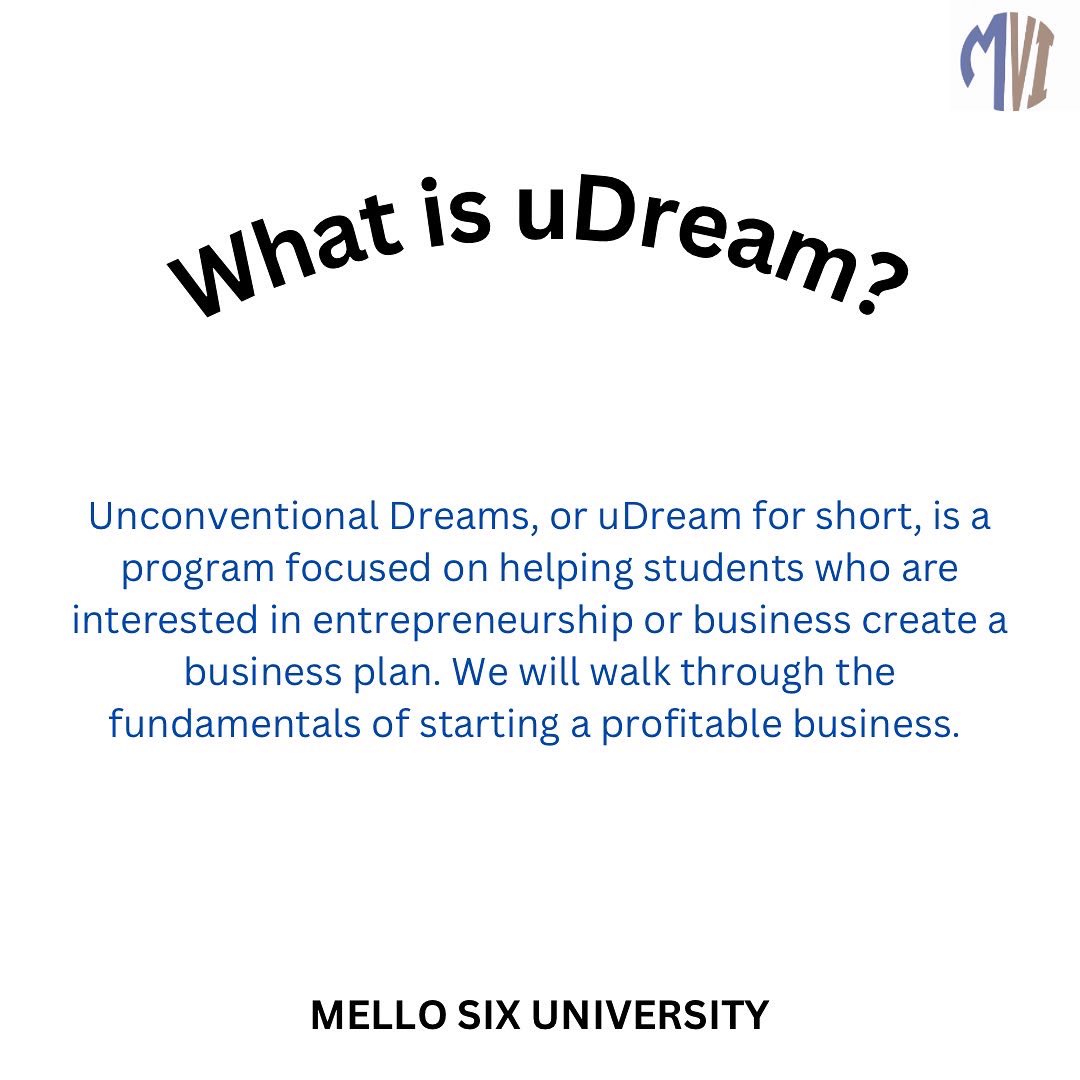 mellosixu's tweet photo. A little bit about who we are! #MelloSixUniveristy #uDream https://t.co/6uv1WzjYLR