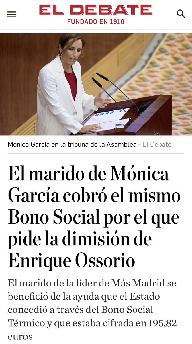 capTercio's tweet photo. El marido de Mónica García cobró el mismo Bono Social por el que pide la dimisión de Enrique Ossorio.
MeMa es una sinvergüenza y una miserable. https://t.co/TzcNnoaCrj