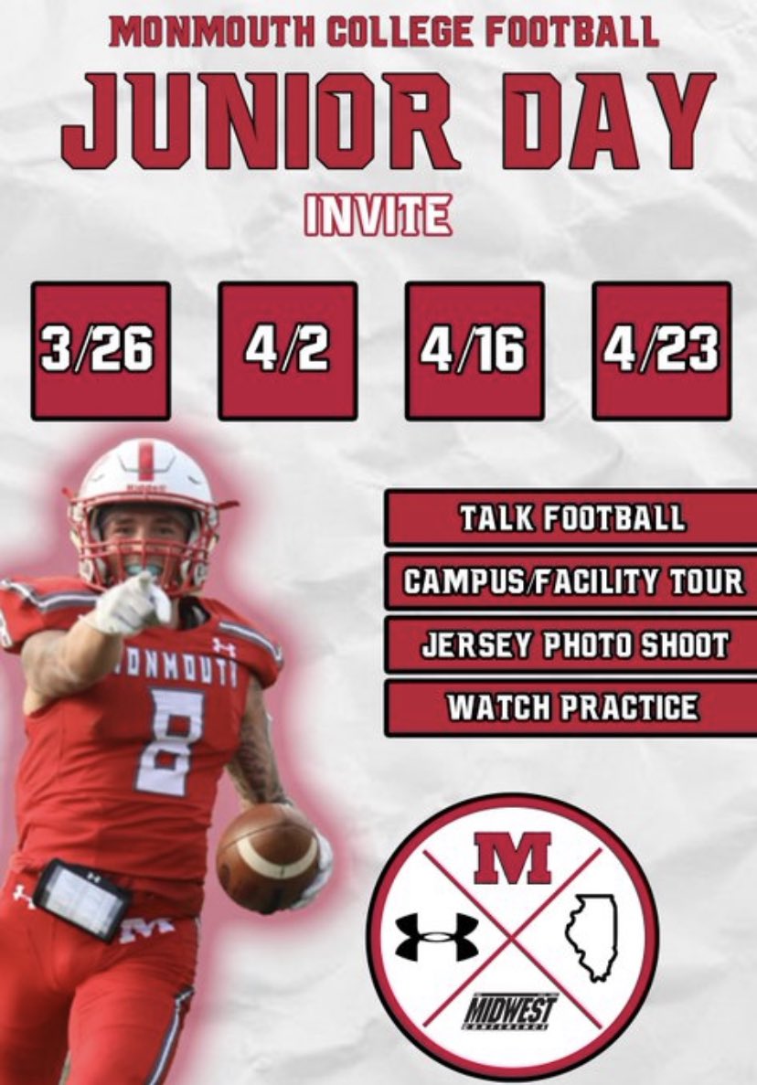 Thank you for the Junior day invite! <a href="/coachsnider43/">Steve Snider</a> <a href="/MHSFootball2623/">Morrison Mustangs Football</a> <a href="/CoachJHealy/">Coach Jack Healy</a>