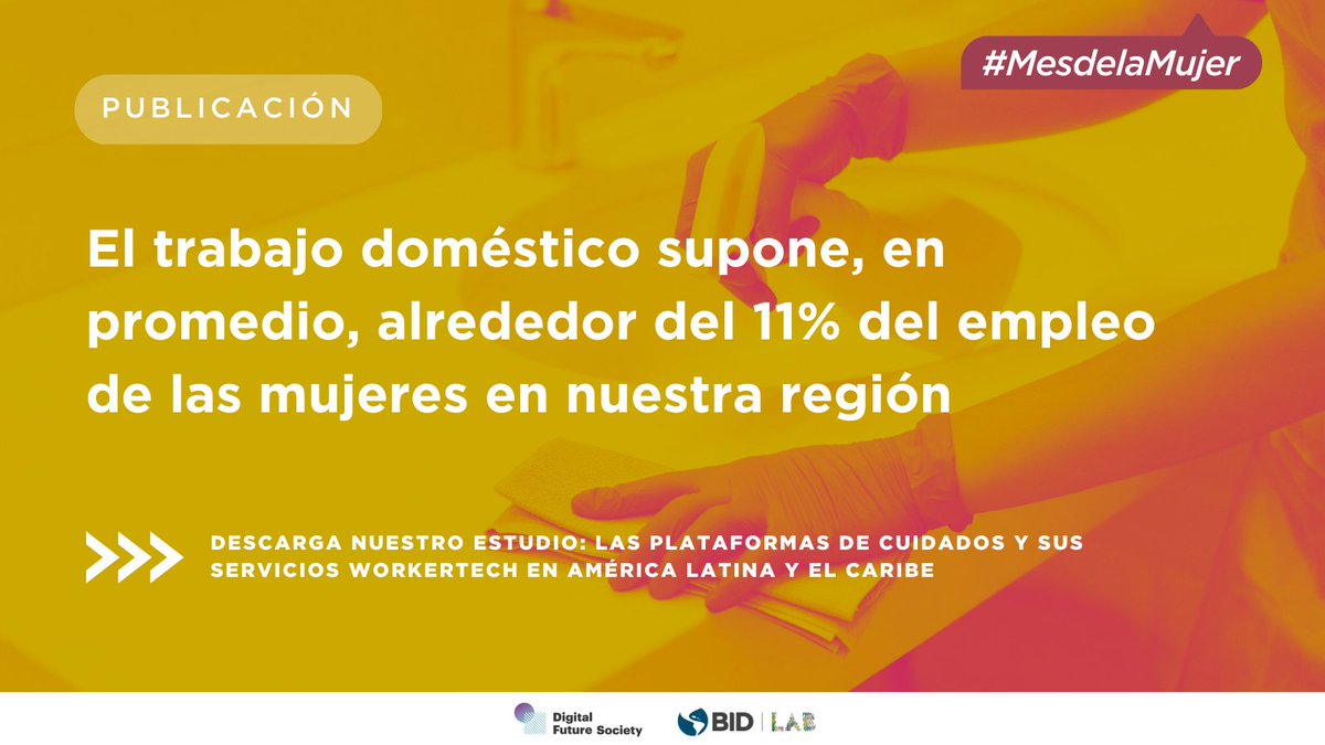 ¿Cuál es el rol de las #plataformas en la #digitalización, #bancarización y #formalización de las #trabajadoras de cuidados? Conoce los detalles en el nuevo estudio de <a href="/IDB_Lab/">IDB Lab</a> y <a href="/DFS_MWC/">Digital Future Society</a> 👉publications.iadb.org/es/las-platafo…..