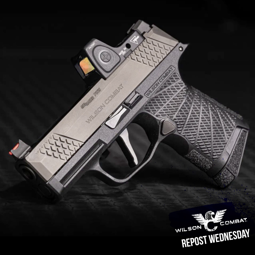 WilsonCombat's tweet photo. #WilsonCombatWednesday @pewpeewnation says The Wilson Combat P365 is one sweet carry gun! This action tuned trigger is ridiculous” 
#repost #wilsoncombat #SIG #WCP365 #p365 #carryeveryday #actiontuned #pewpew https://t.co/W3fMAF4xnp