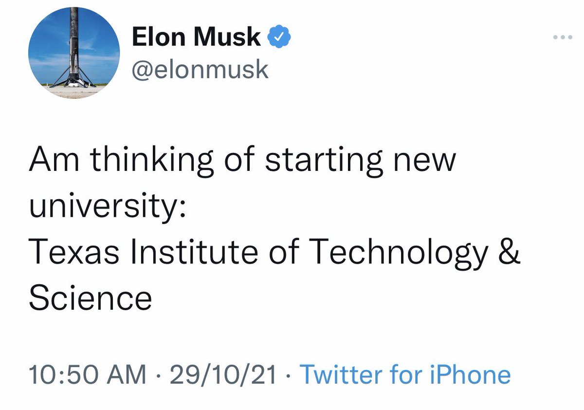 Elon … it’s time 🔥

We need a new educational system.