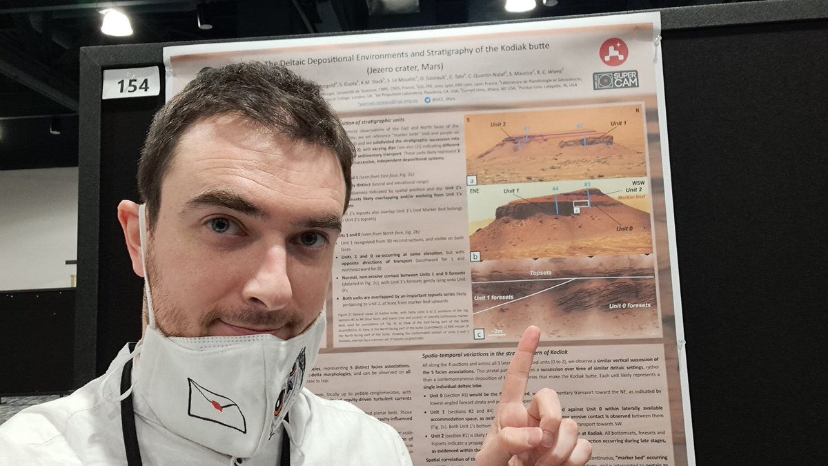 GCC_Mars's tweet image. OK, no teasing further, here is my already pinned poster (slot 154) that I&apos;ll be presenting tomorrow early evening at #LPSC2023! Let&apos;s come and talk Kodiak, delta sed strat and maybe also get a glimpse of the butte in VR? Maybe 😉