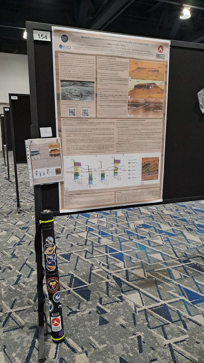 GCC_Mars's tweet image. OK, no teasing further, here is my already pinned poster (slot 154) that I&apos;ll be presenting tomorrow early evening at #LPSC2023! Let&apos;s come and talk Kodiak, delta sed strat and maybe also get a glimpse of the butte in VR? Maybe 😉