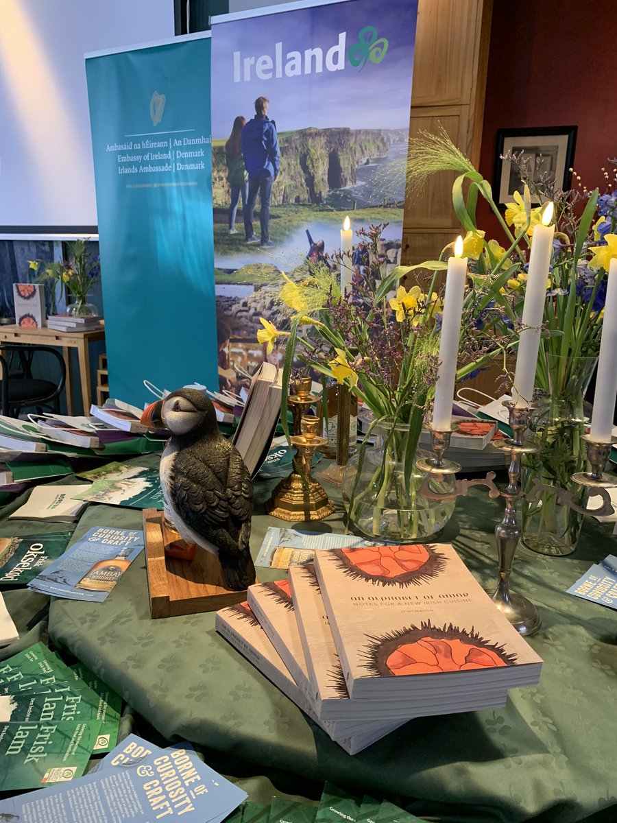 TiMediaNordics's tweet photo. Fabulous evening in Copenhagen celebrating @mistereatgalway‘s book launch for “An Alphabet of Anair” with @Bordbia and @IrlEmbDenmark ☘️ https://t.co/20FVTpahpQ