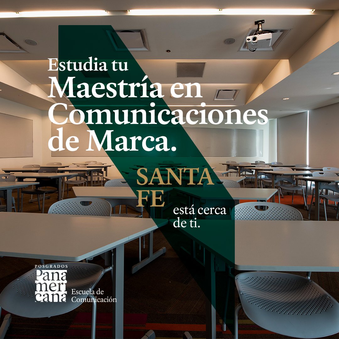 En la Maestría en Comunicaciones de Marca te prepararás para comprender y analizar las tendencias de la industria de manera especializada para crear cosas diferentes. Nuestra sede Santa Fe te espera: bit.ly/3mAPR0R