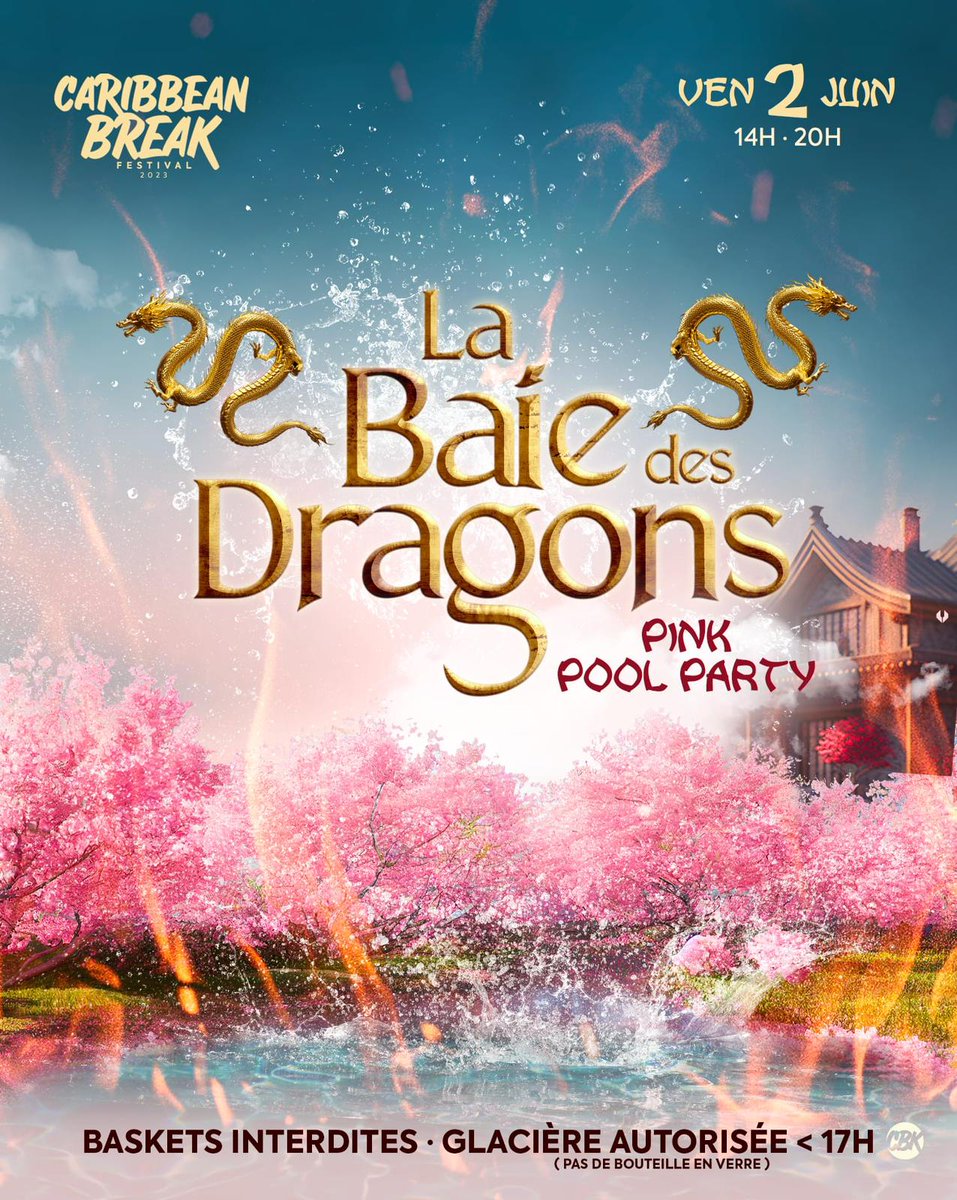 caribbeanbreak_'s tweet photo. C'est l'heure de vous présenter le 1er thème de cette nouvelle édition:
La baie des dragons #PinkPoolParty
--------------------------------------------------------------
It's time to introduce you to the forts theme of this new edition:
The dragon bay's #PinkPoolParty https://t.co/3xactV5fyo